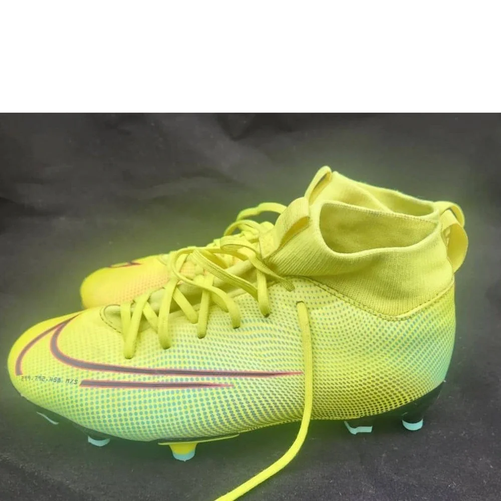 NIKE Mercurial Football Boots Yellow SIZE 5Y
